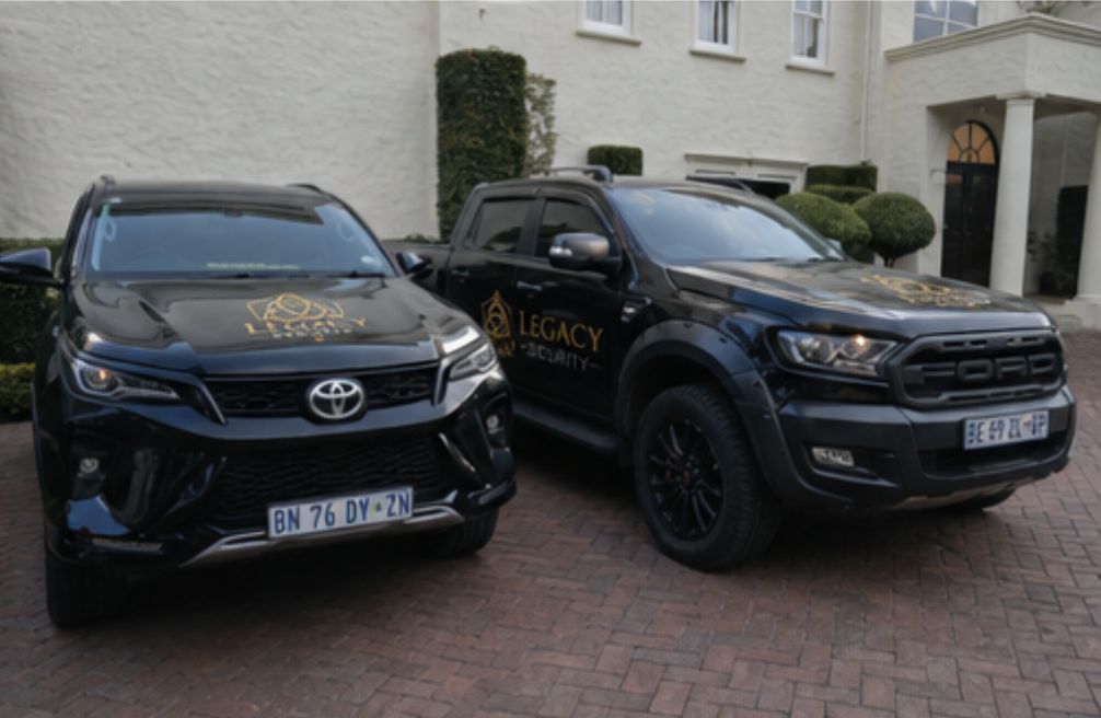 Branded Legacy Security response fleet — Fortuner and Ranger
