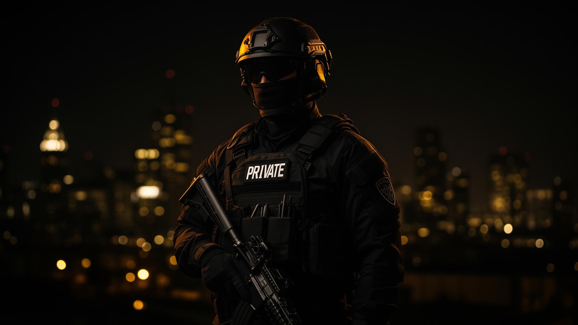 Legacy Security tactical officer on night detail